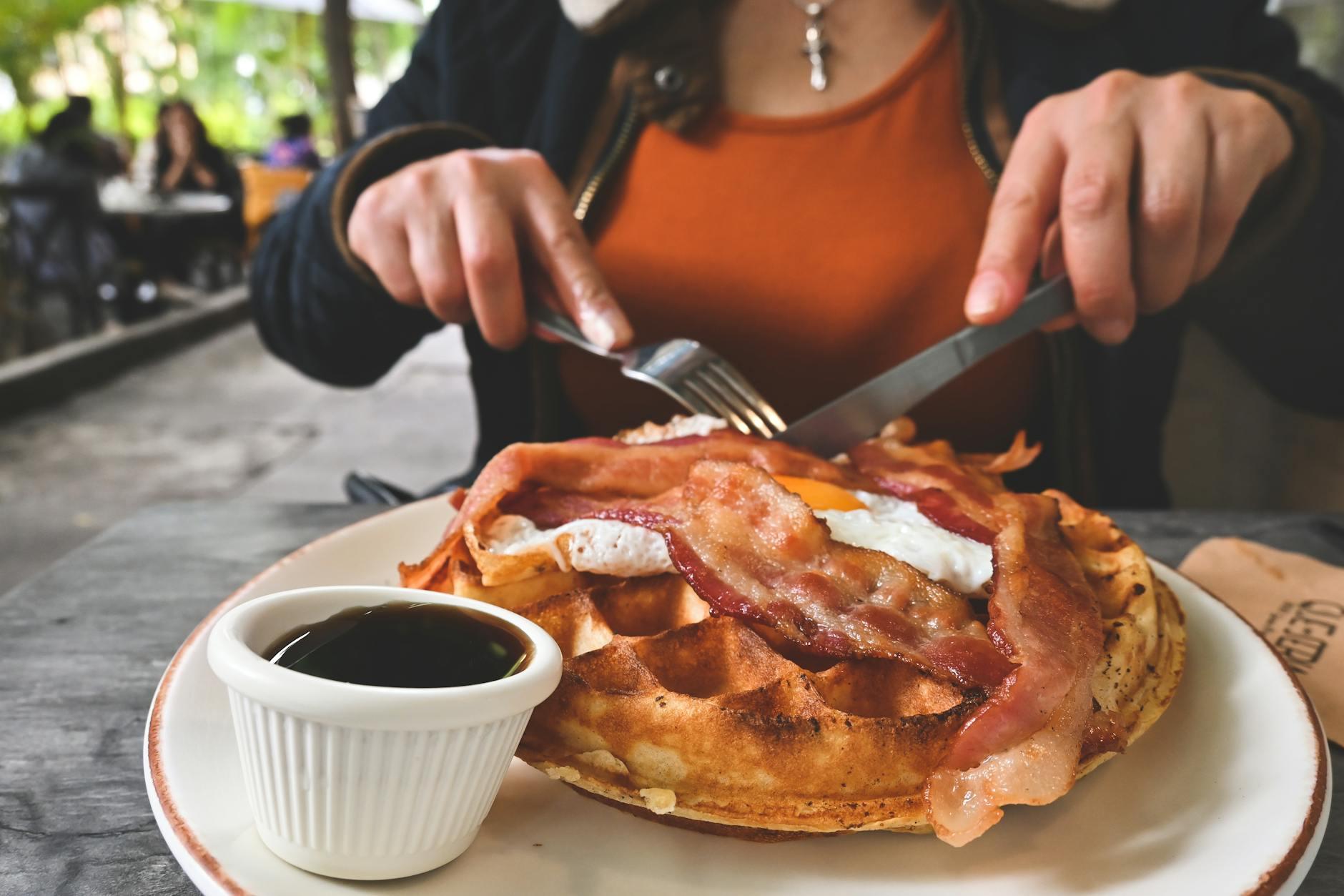 Maple Bacon Waffle Plate
