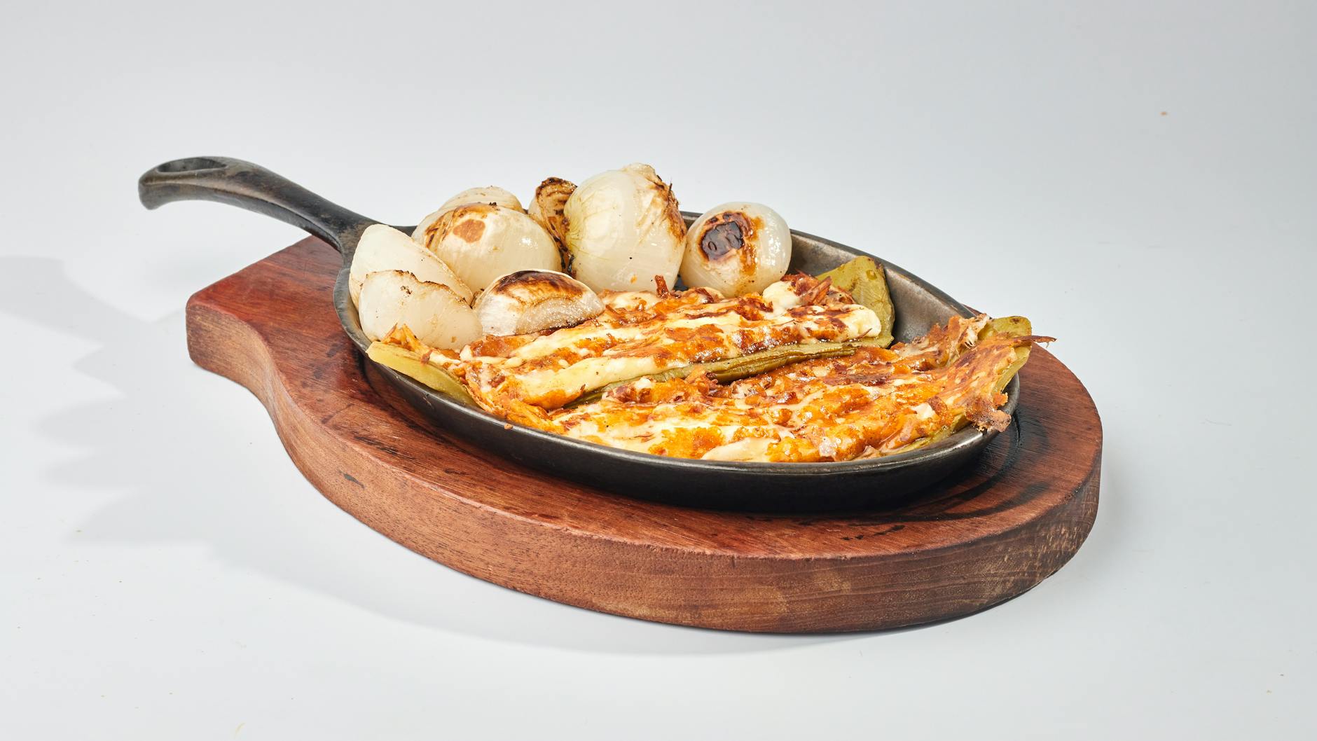 Melted Oaxaca Cheese with Grilled Vegetables