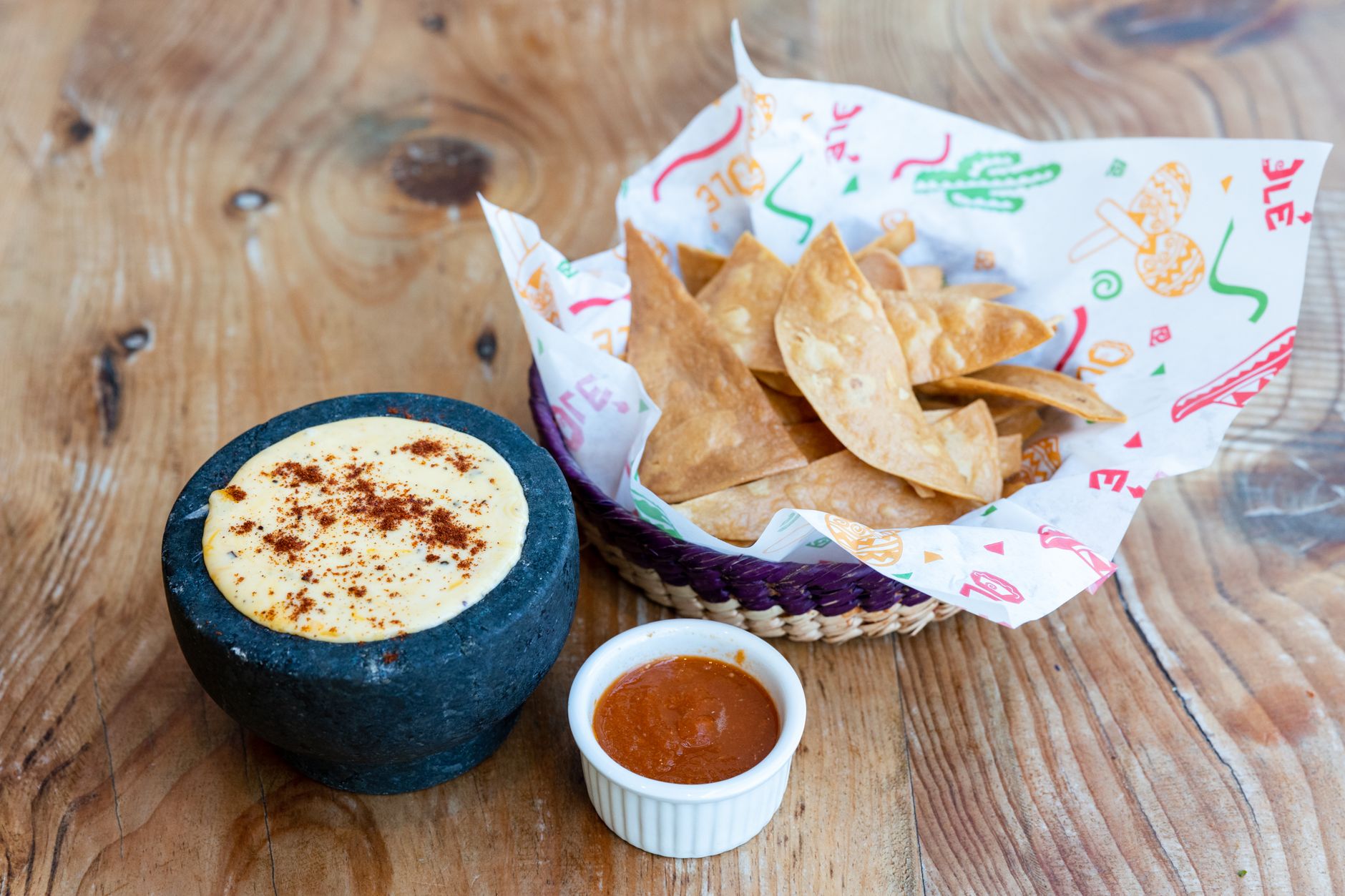 Melted Quesillo with Chips & Salsa