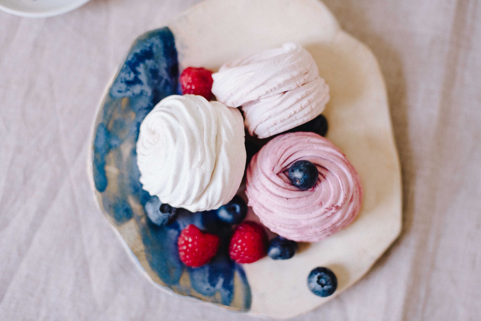 10-Minute Meringue Nests with Whipped Cream & Berries