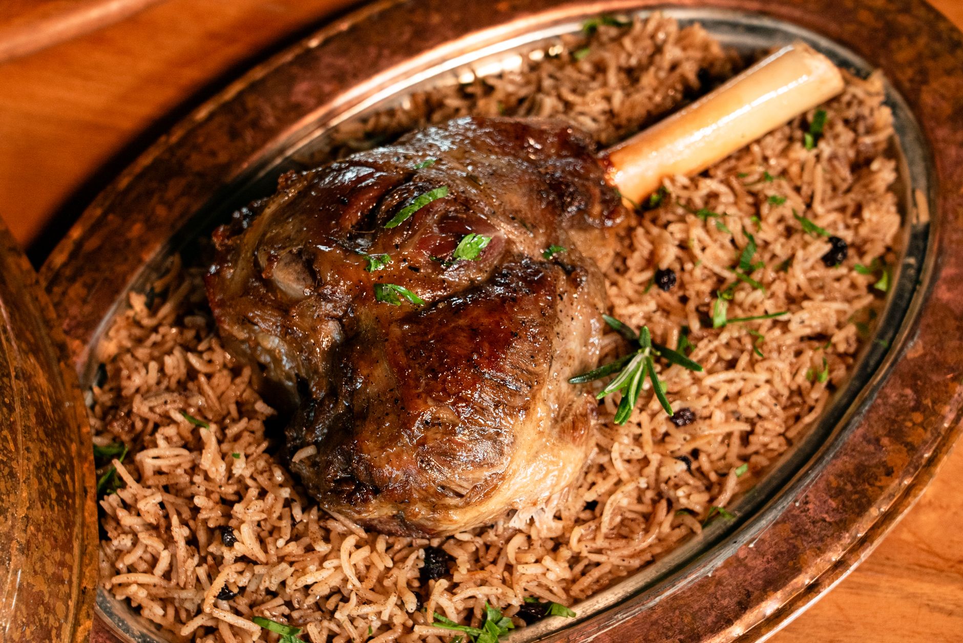 Middle Eastern Braised Lamb Shanks