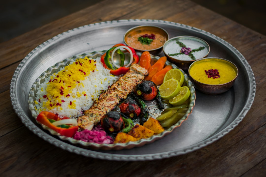 Middle Eastern Chicken Kebab Plate
