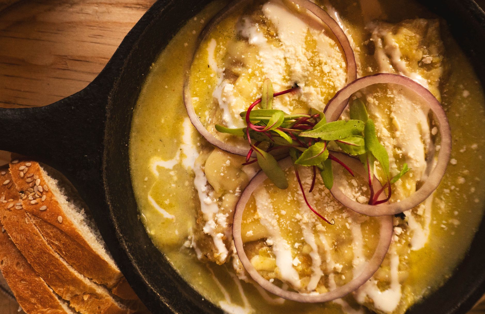 15-Min Mole Verde Pork with Warm Tortillas