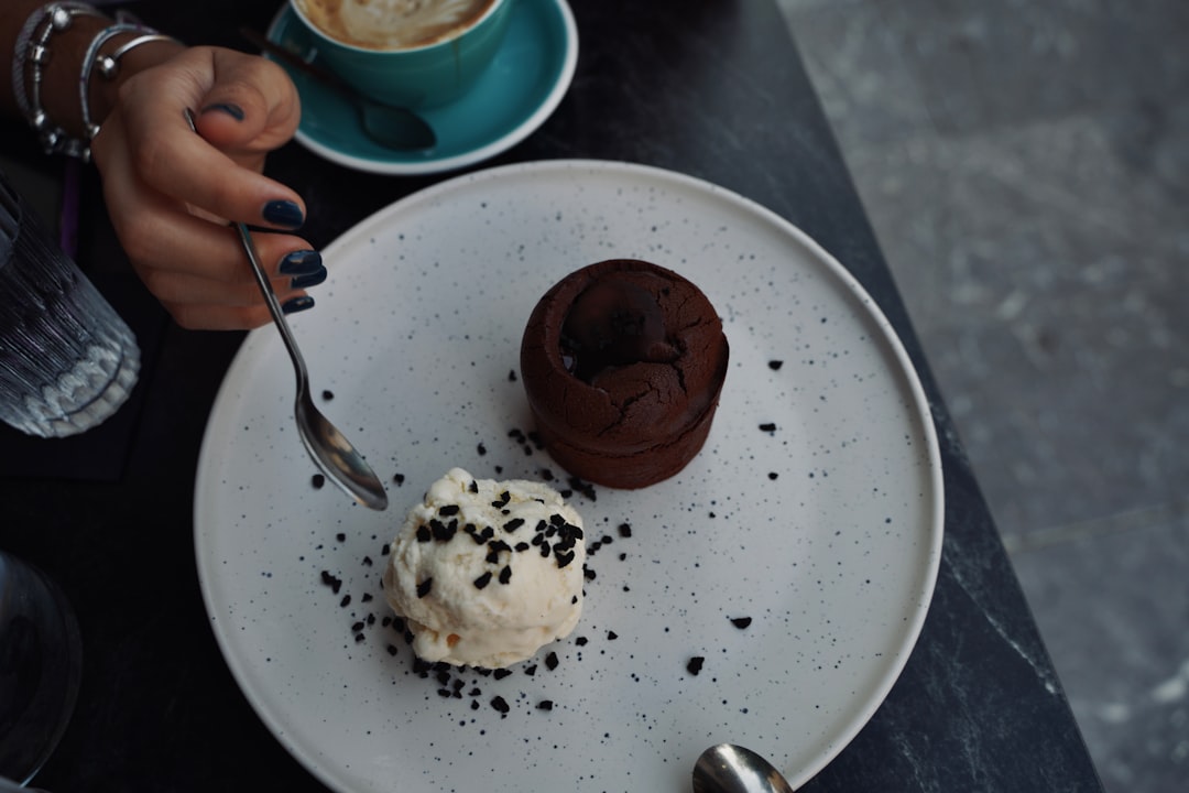 Molten Chocolate Lava Cake with Ice Cream