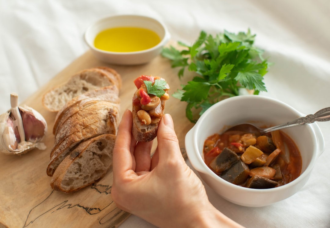 Moroccan White Bean Stew with Crispy Bread