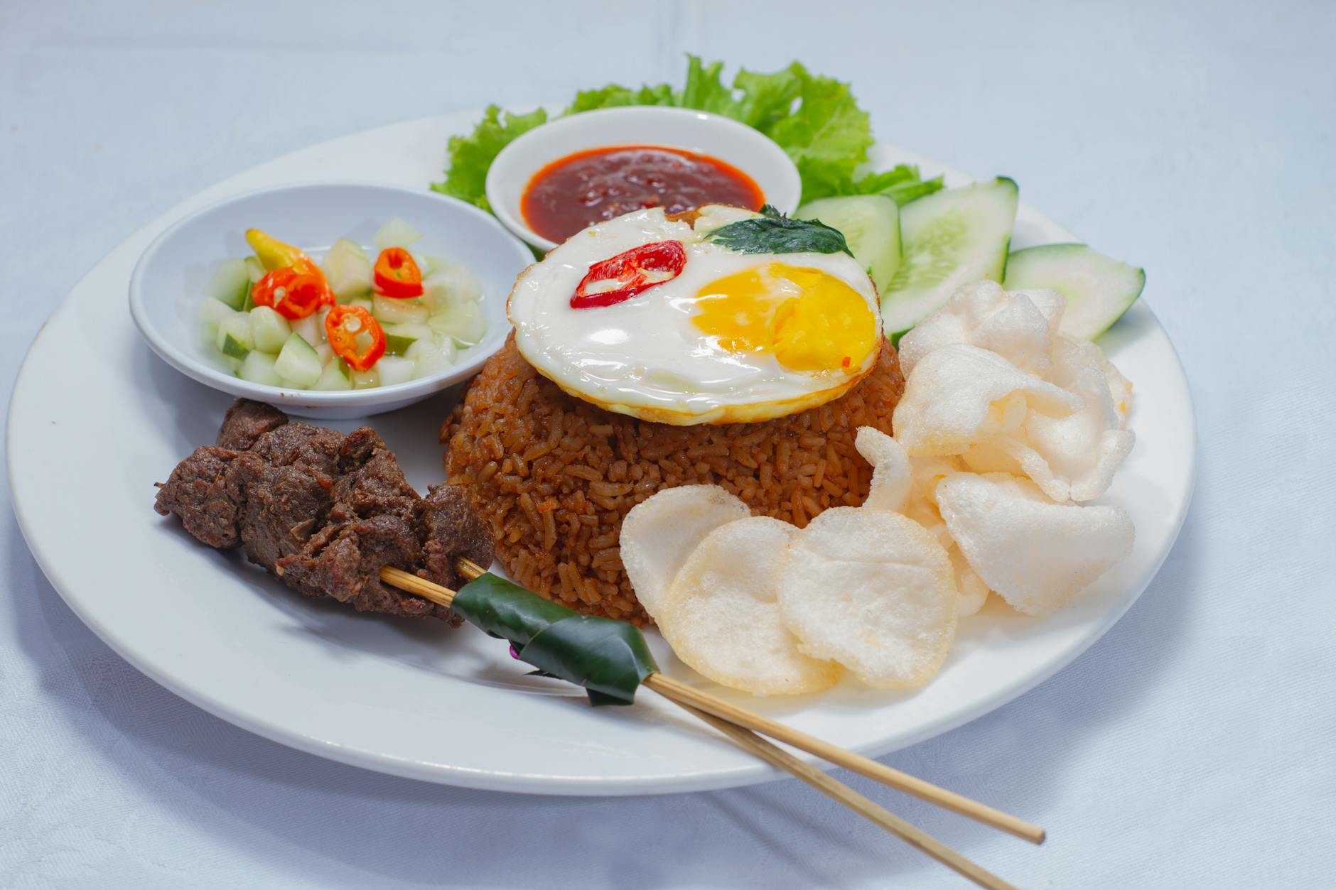 Nasi Kucing with Shrimp and Egg
