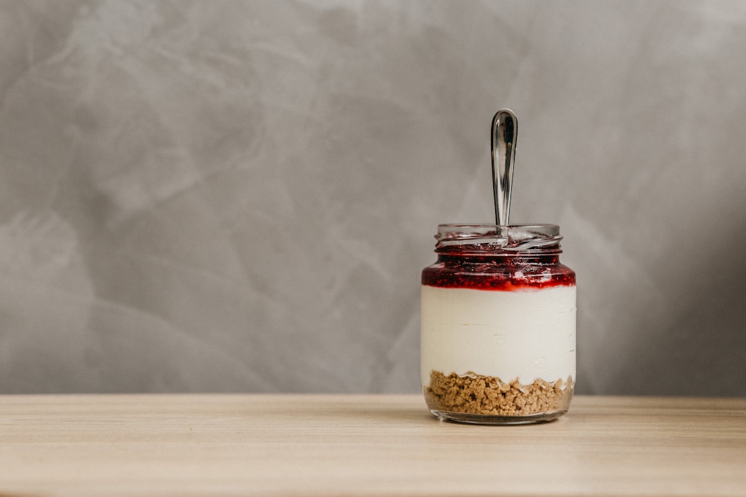 No-Bake Cheesecake Jars with Berry Swirl