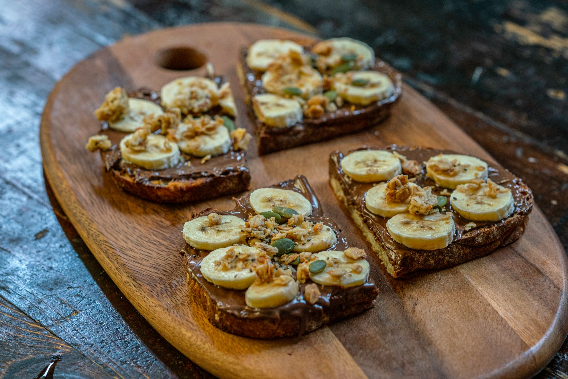 Nutella Banana Toast