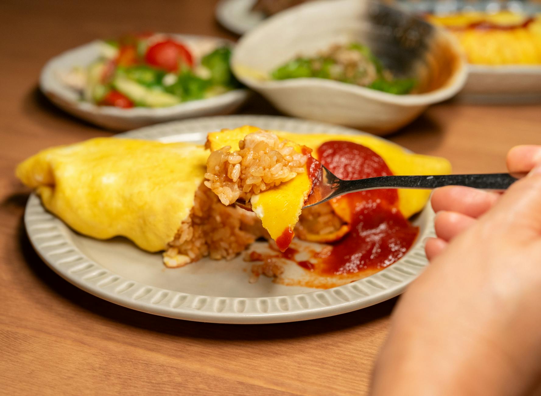 Omurice with Tomato Rice
