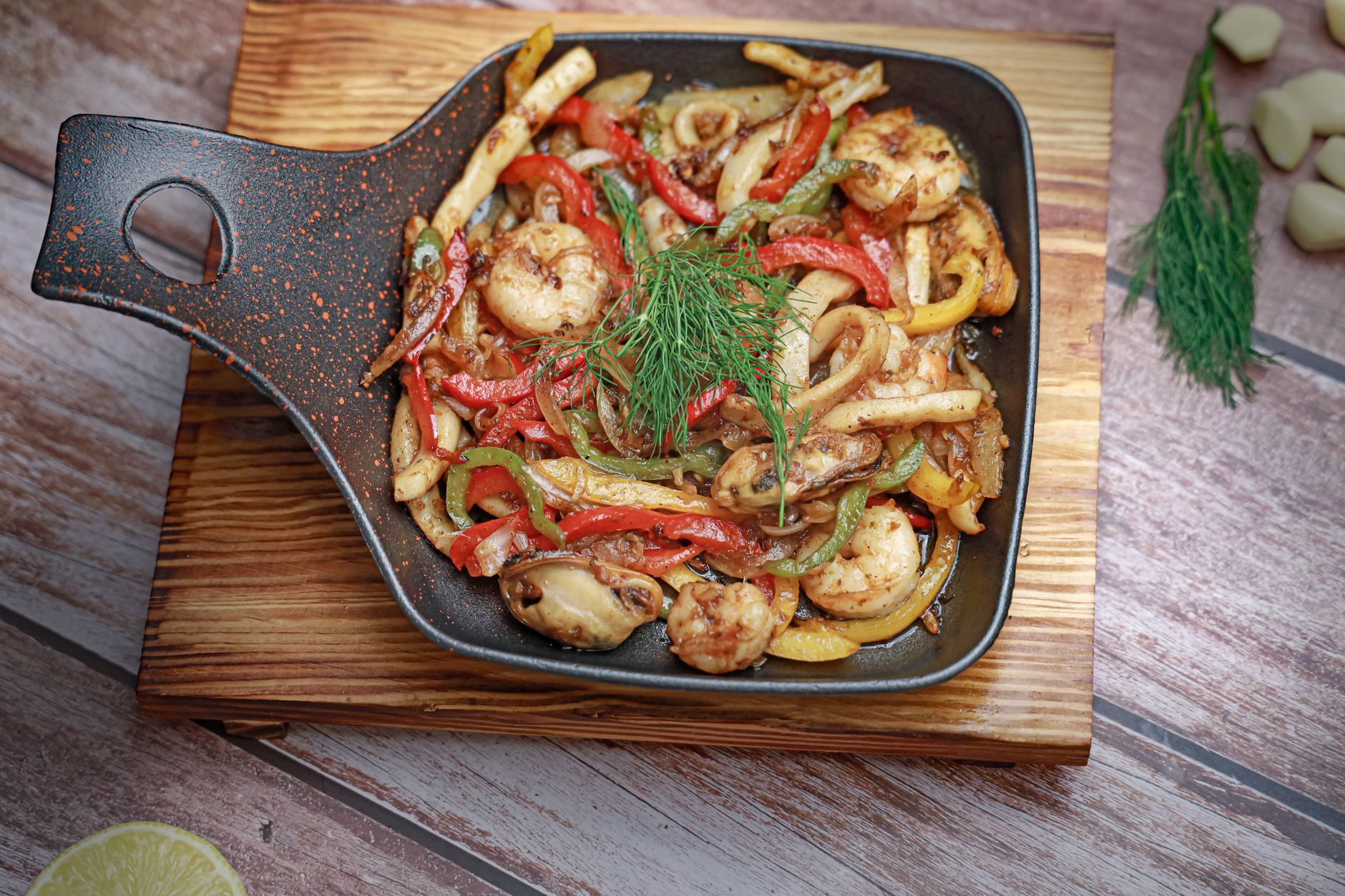 Pad Kra Pao Seafood