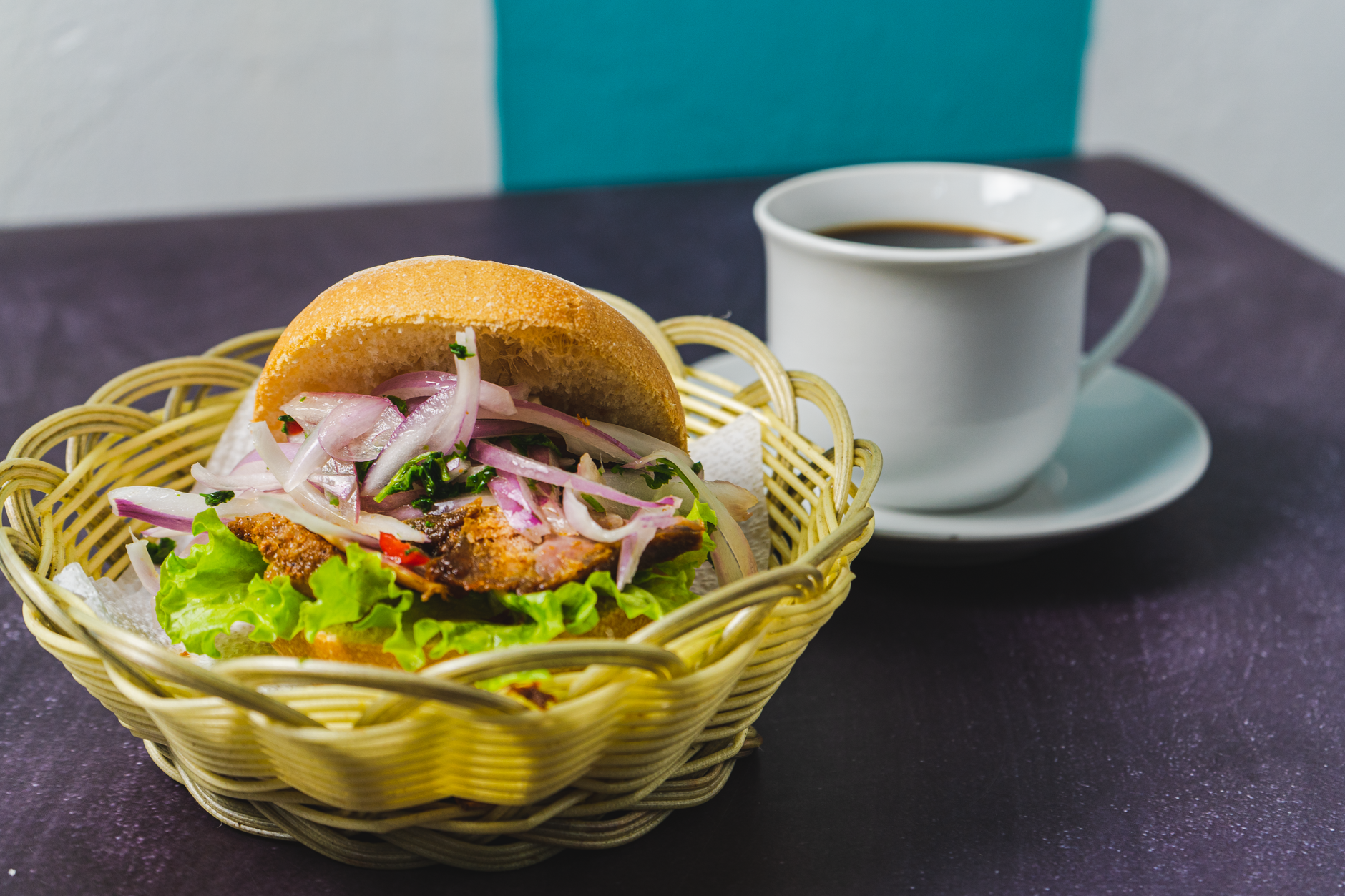 Pan con Chicharrón (Peruvian Pork Belly Sandwich)