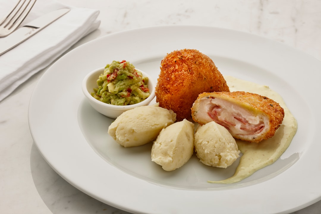 Pan-Fried Chicken Cordon Bleu with Mashed Potatoes