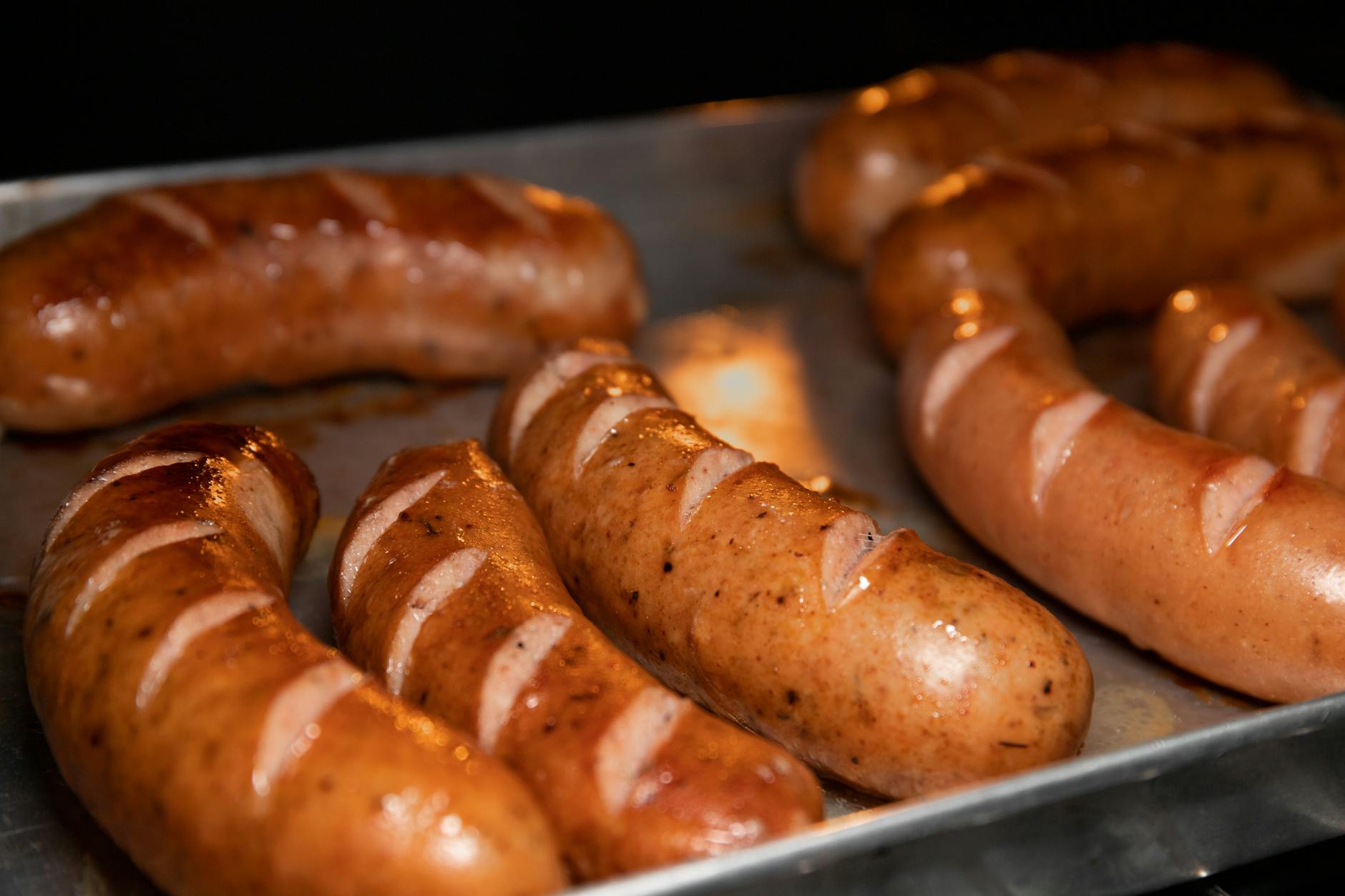 Pan-Seared Polish White Sausage