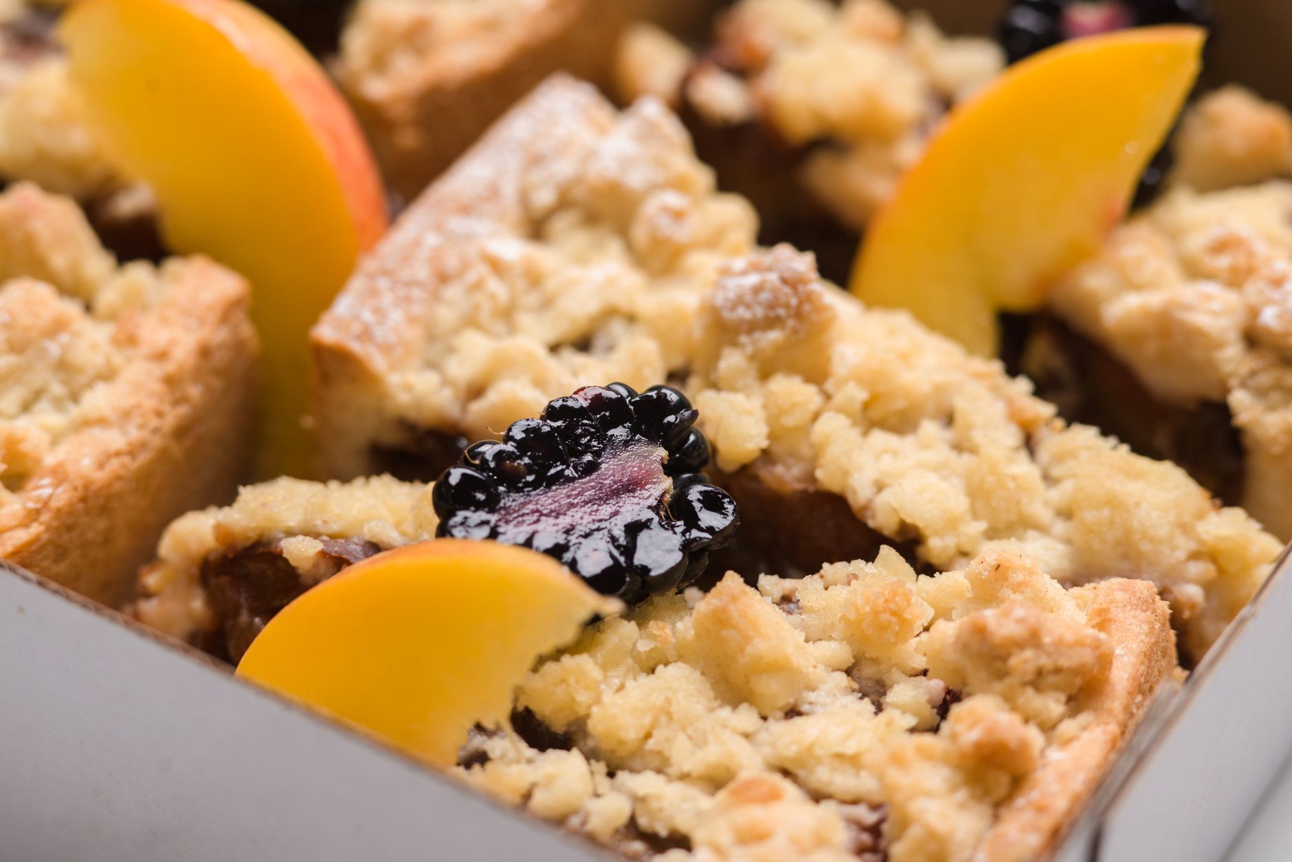 5-Min Peach Blackberry Cobbler Toast