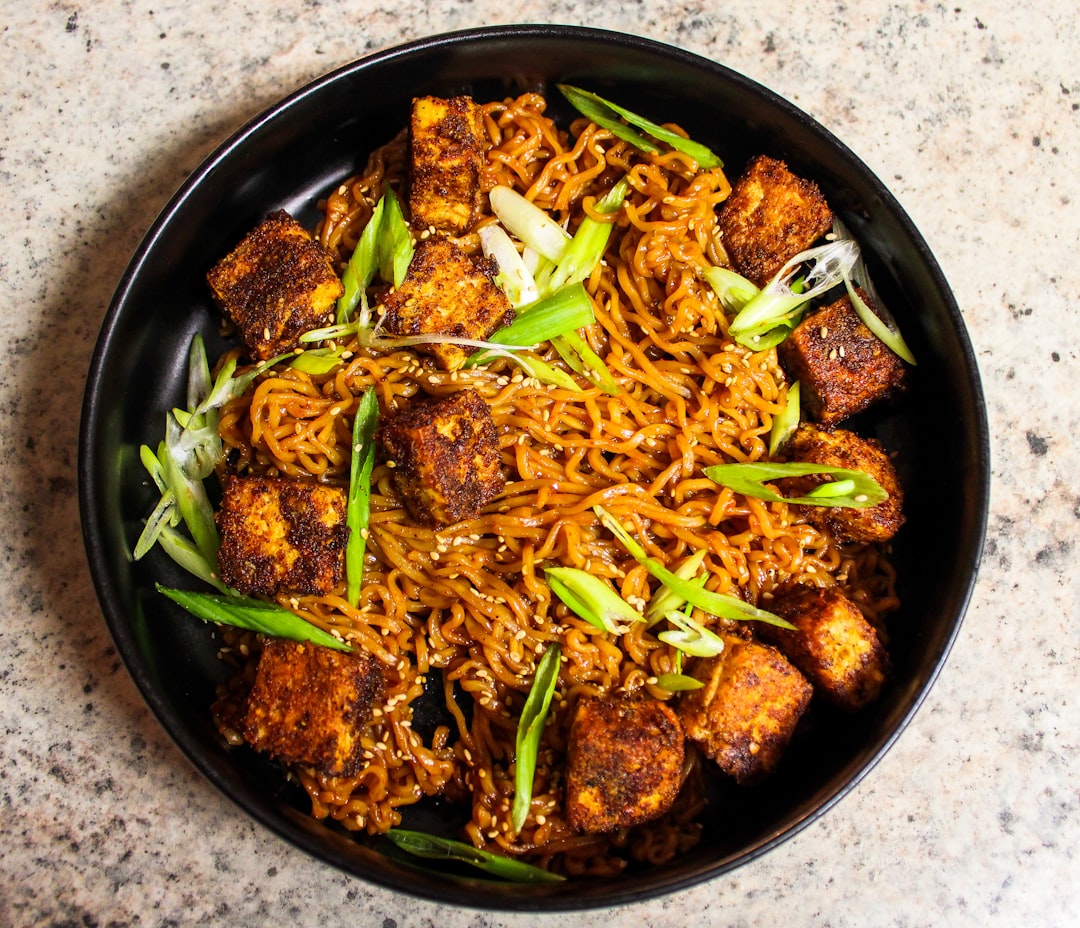 15-Min Peanut Tofu Noodle Bowl