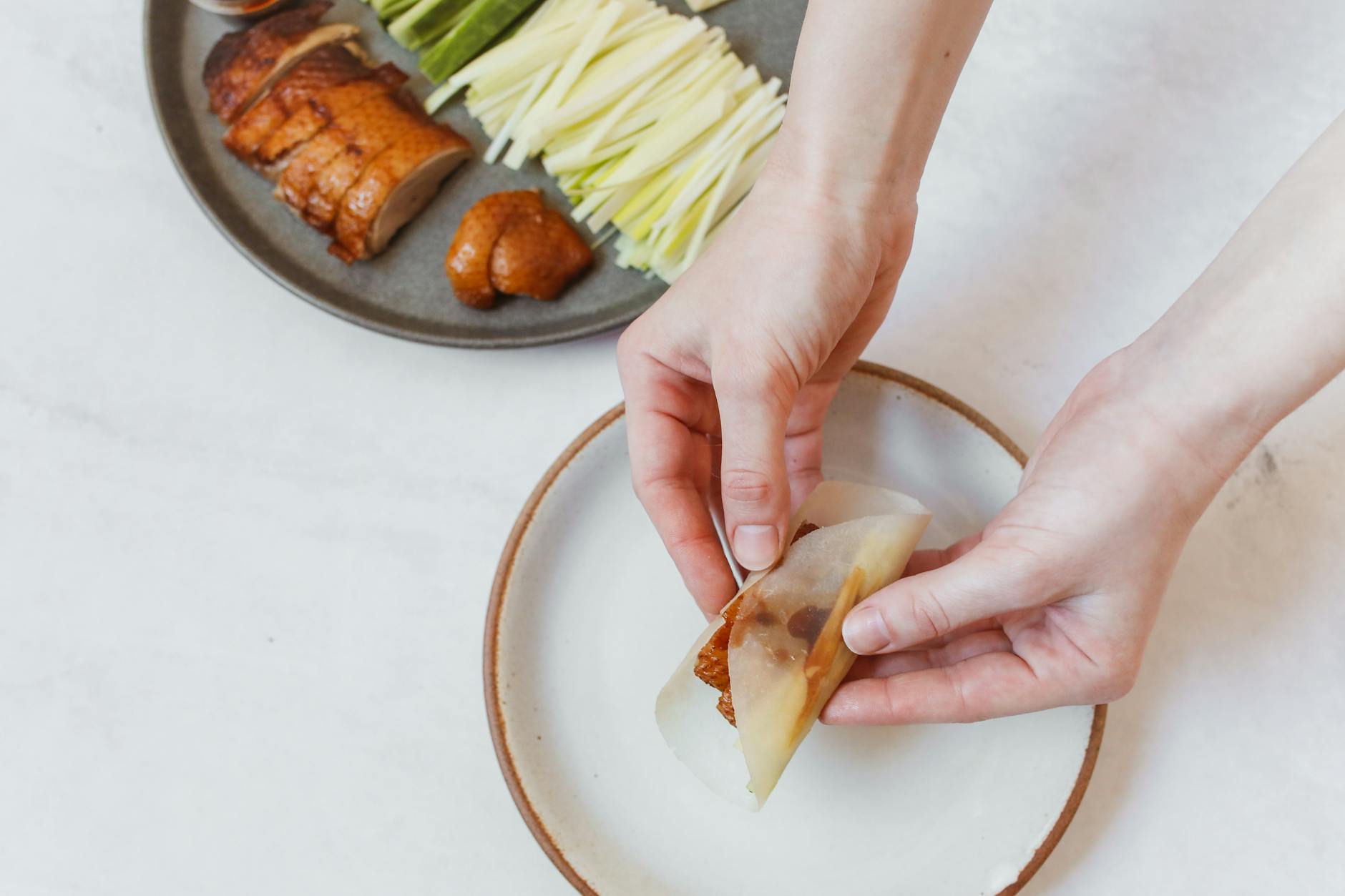 Peking Duck Pancake Wraps