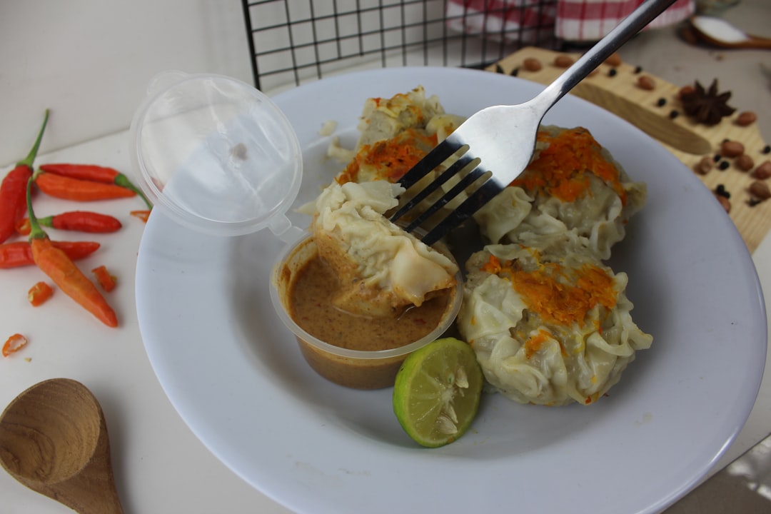 Pempek with Sweet-Spicy Dipping Sauce