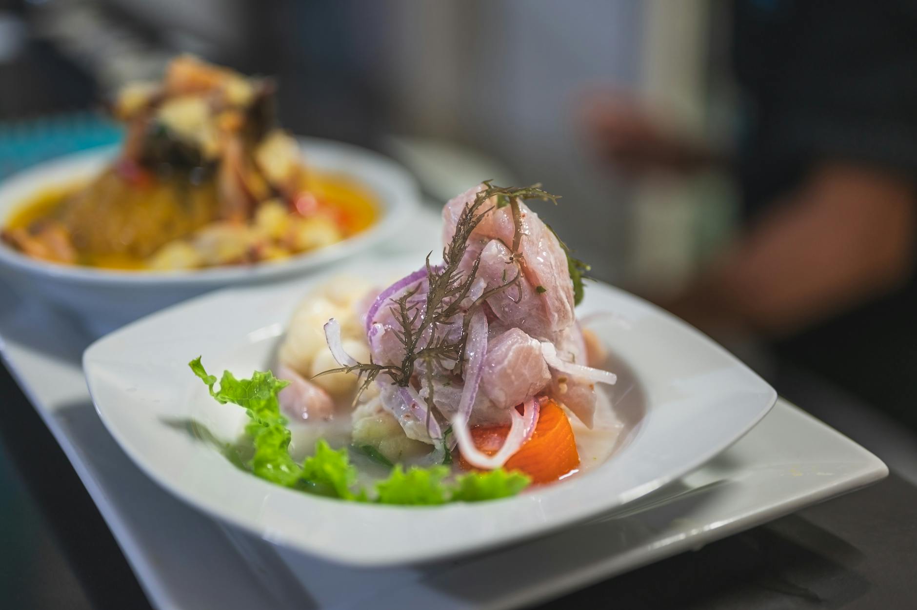 Classic Peruvian Ceviche with Choclo & Sweet Potato