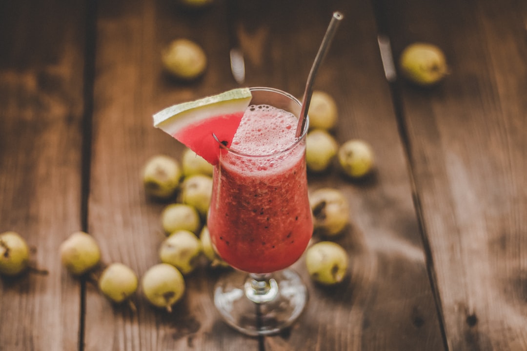 Pink Watermelon Juice with Mint & Apple