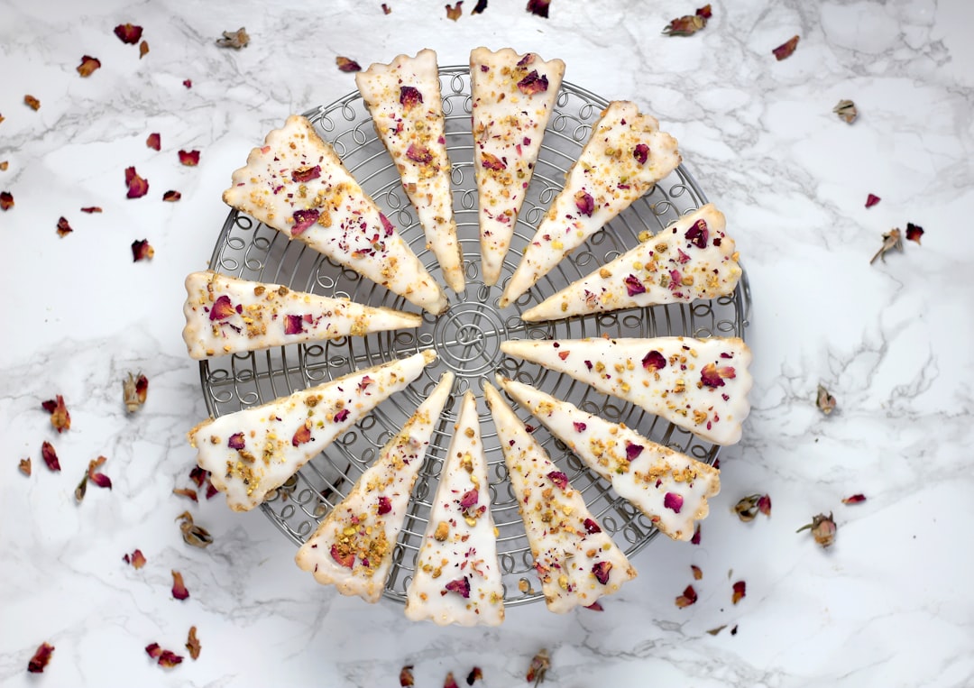 Pistachio Rosewater Shortbread