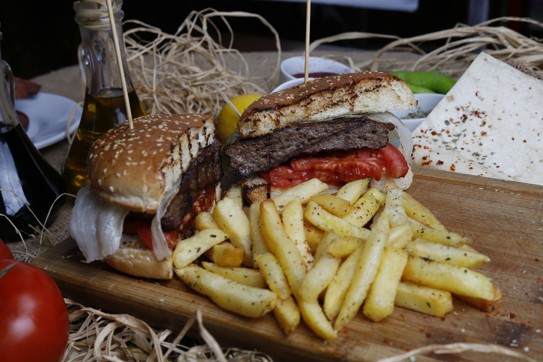 Balkan Grilled Beef Burger