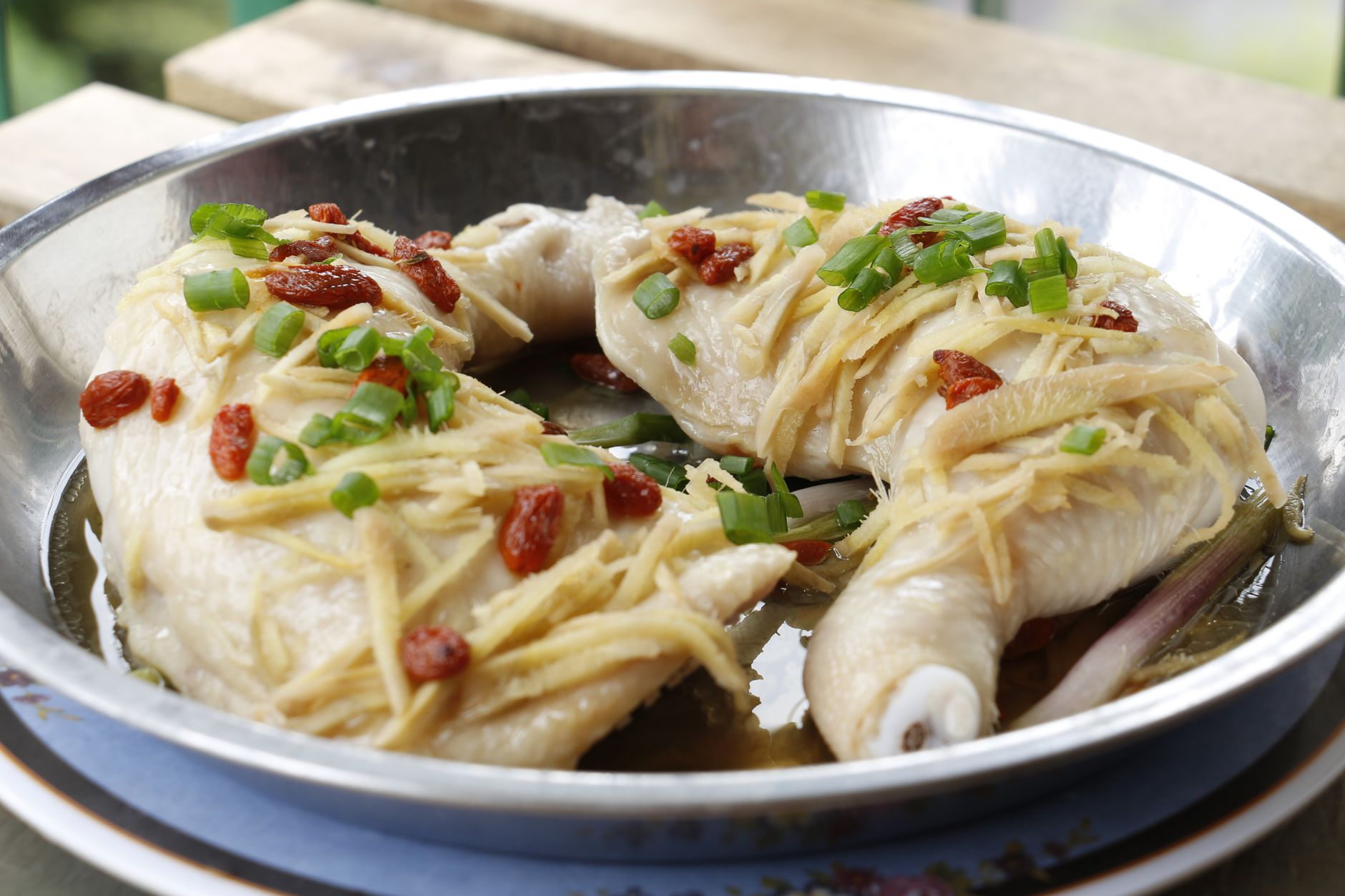 20-Min Poached Chicken with Ginger Oil