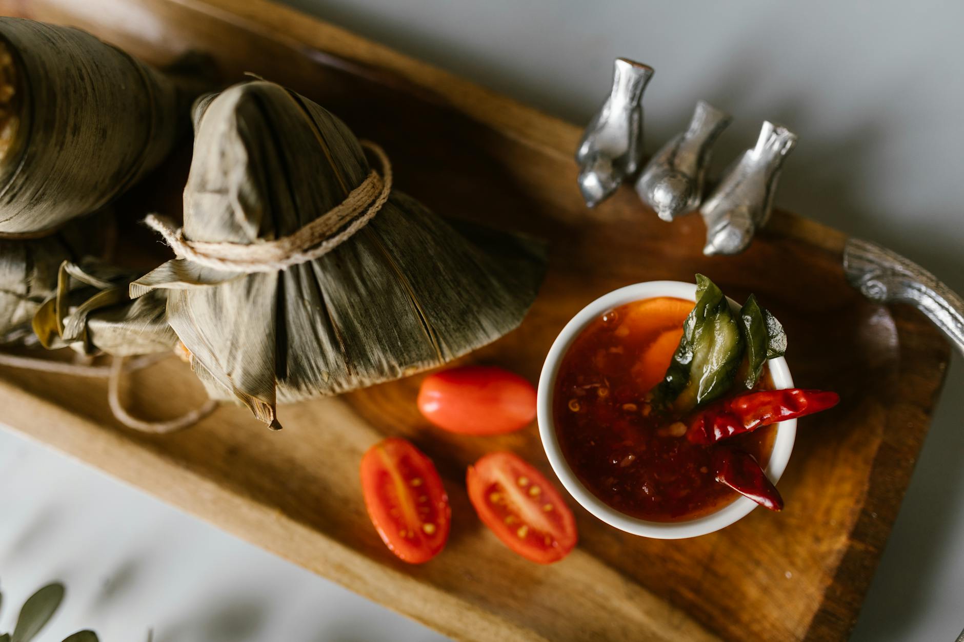 15-Min Pork Zongzi with Sweet Chili Dip