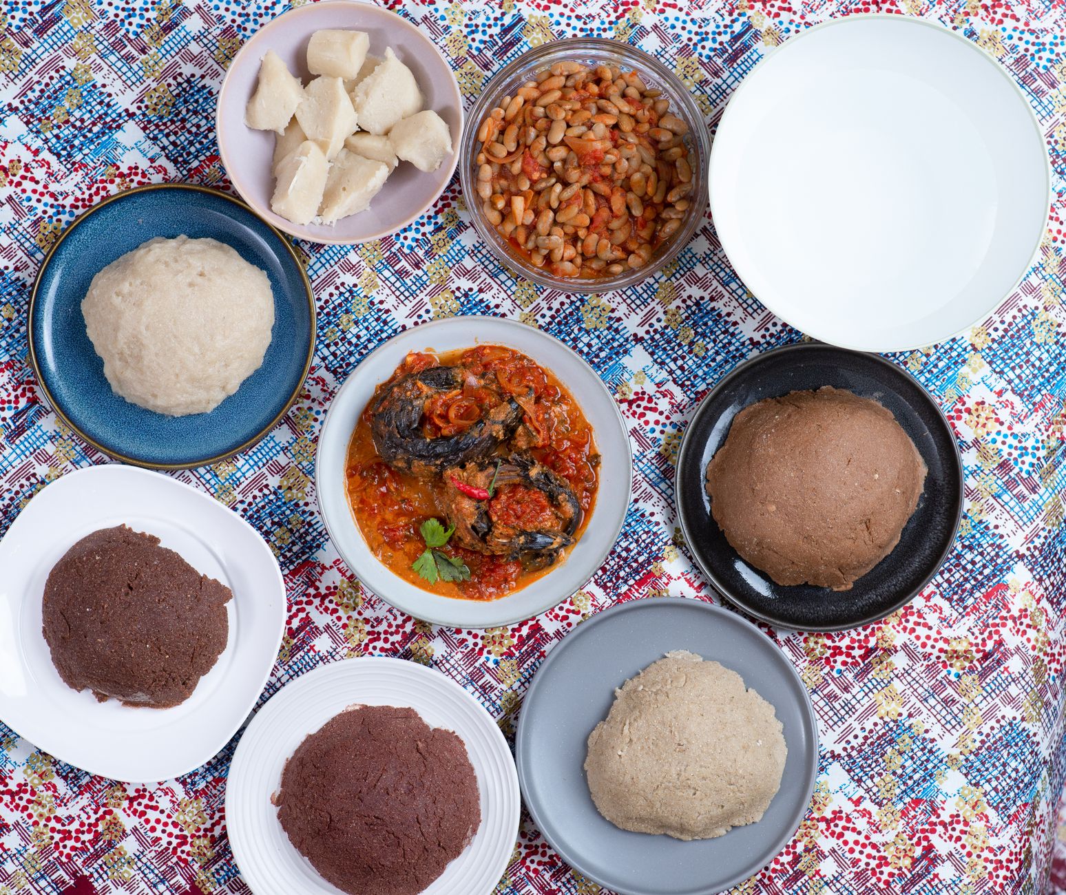 Pounded Yam with Egusi Stew