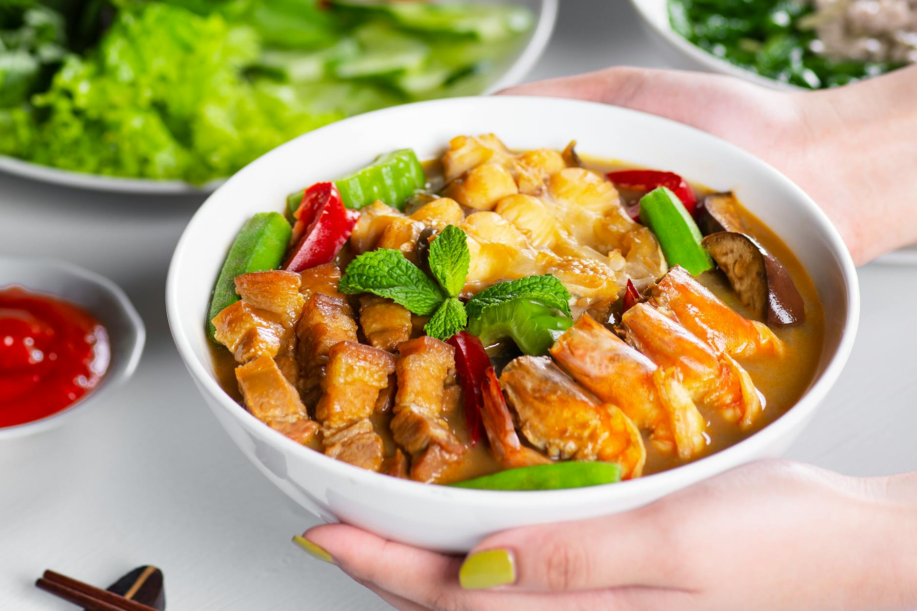 20-Min Prawn Laksa with Crispy Chili Oil