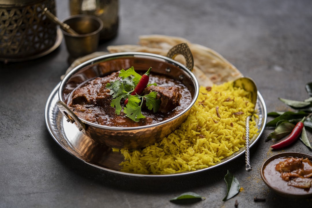 20-Min Punjabi Lamb Curry with Rice & Crispy Onions