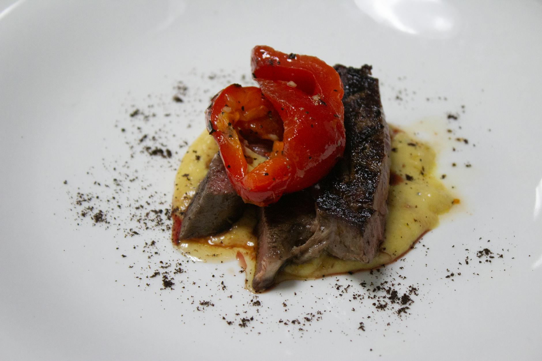 Puntas de Filete — Beef Tips with Peppers & Mushrooms
