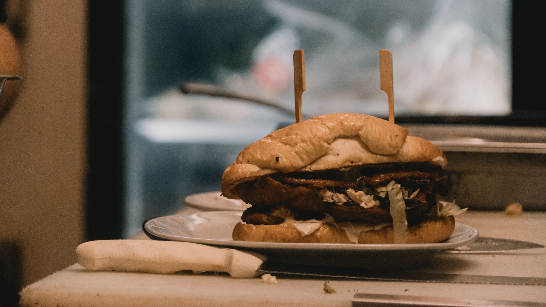 Quick Cochinita Torta with Pickled Red Onion