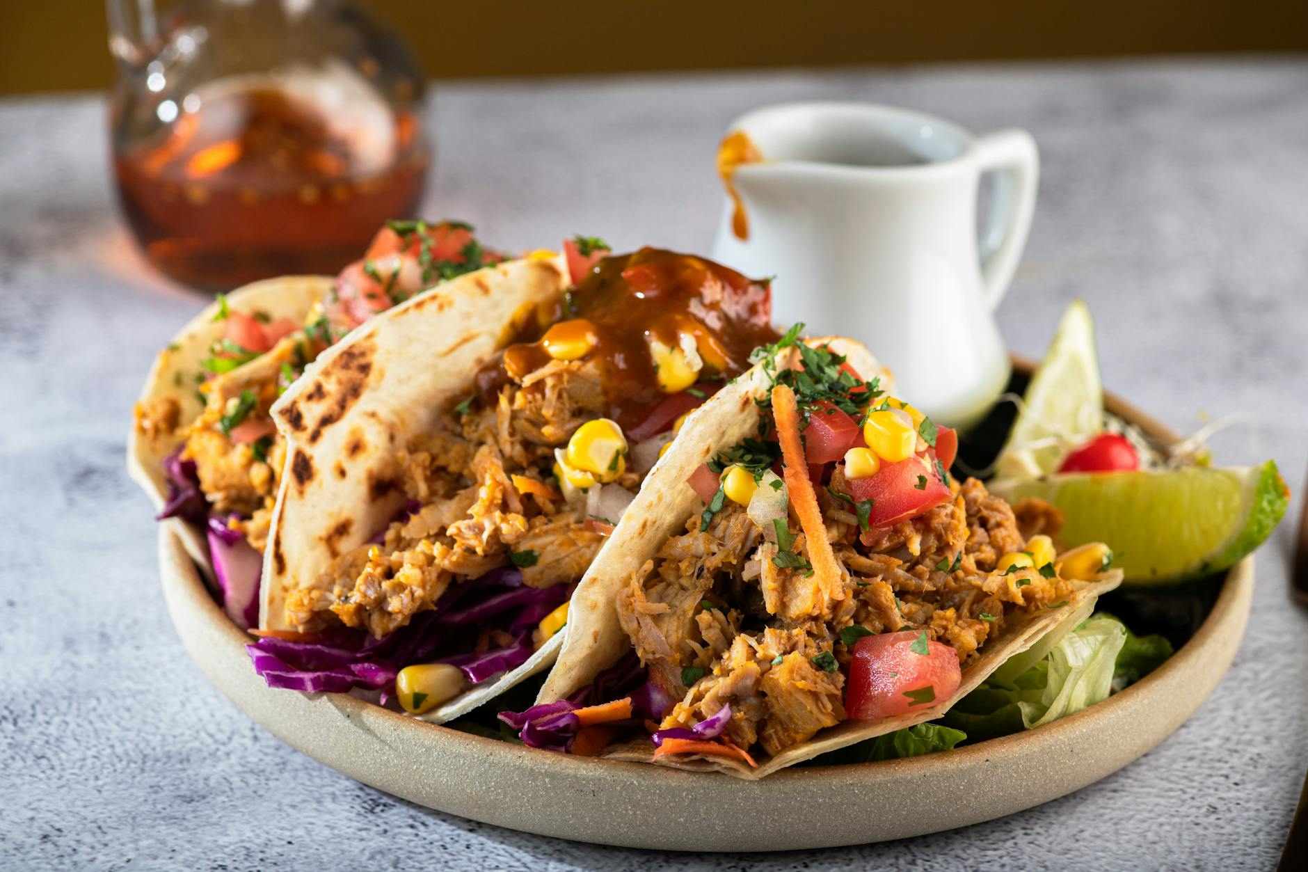 Quick Mole Chicken Tacos