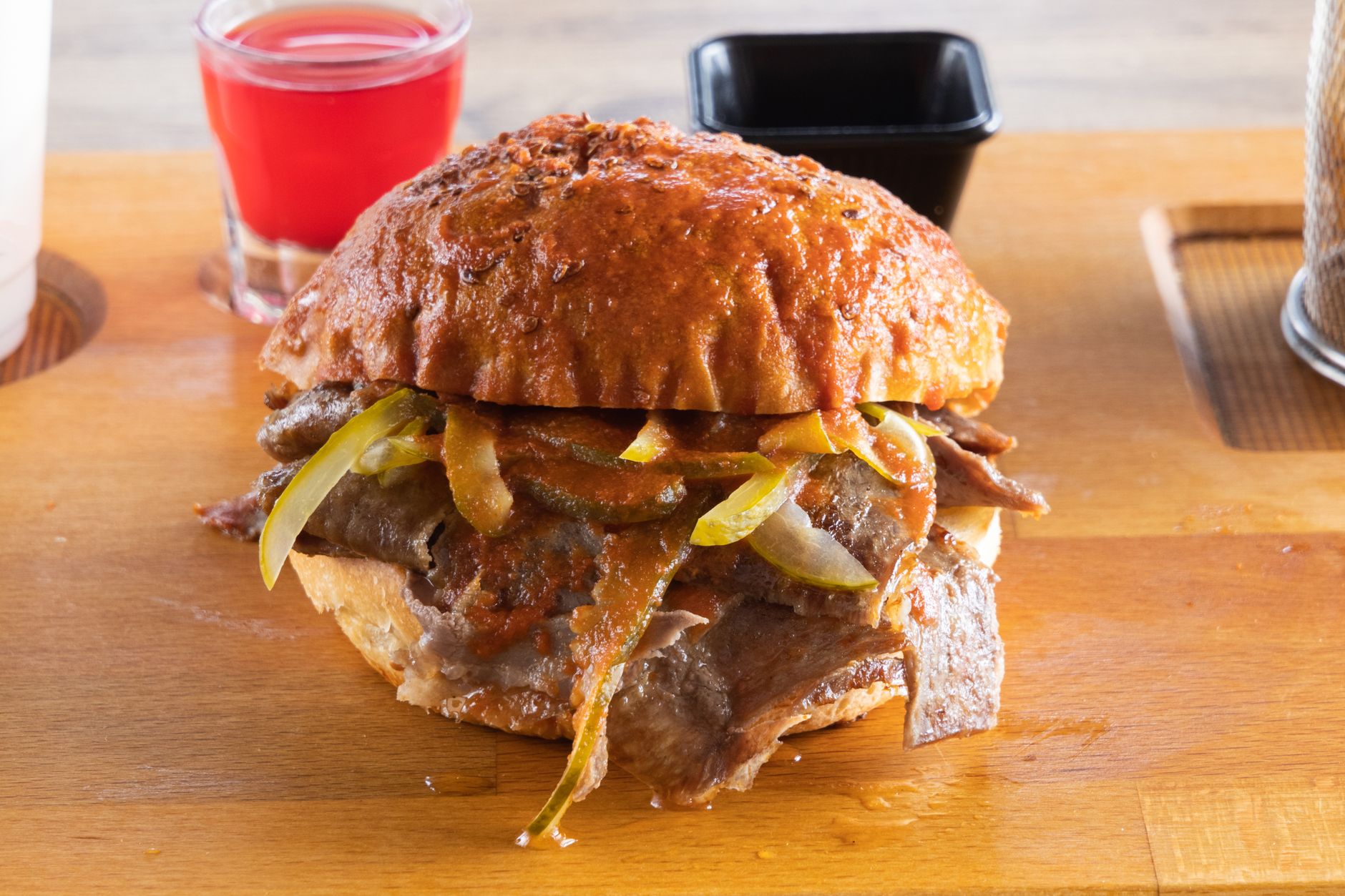 Quickfire Cochinita Torta with Pickled Onion