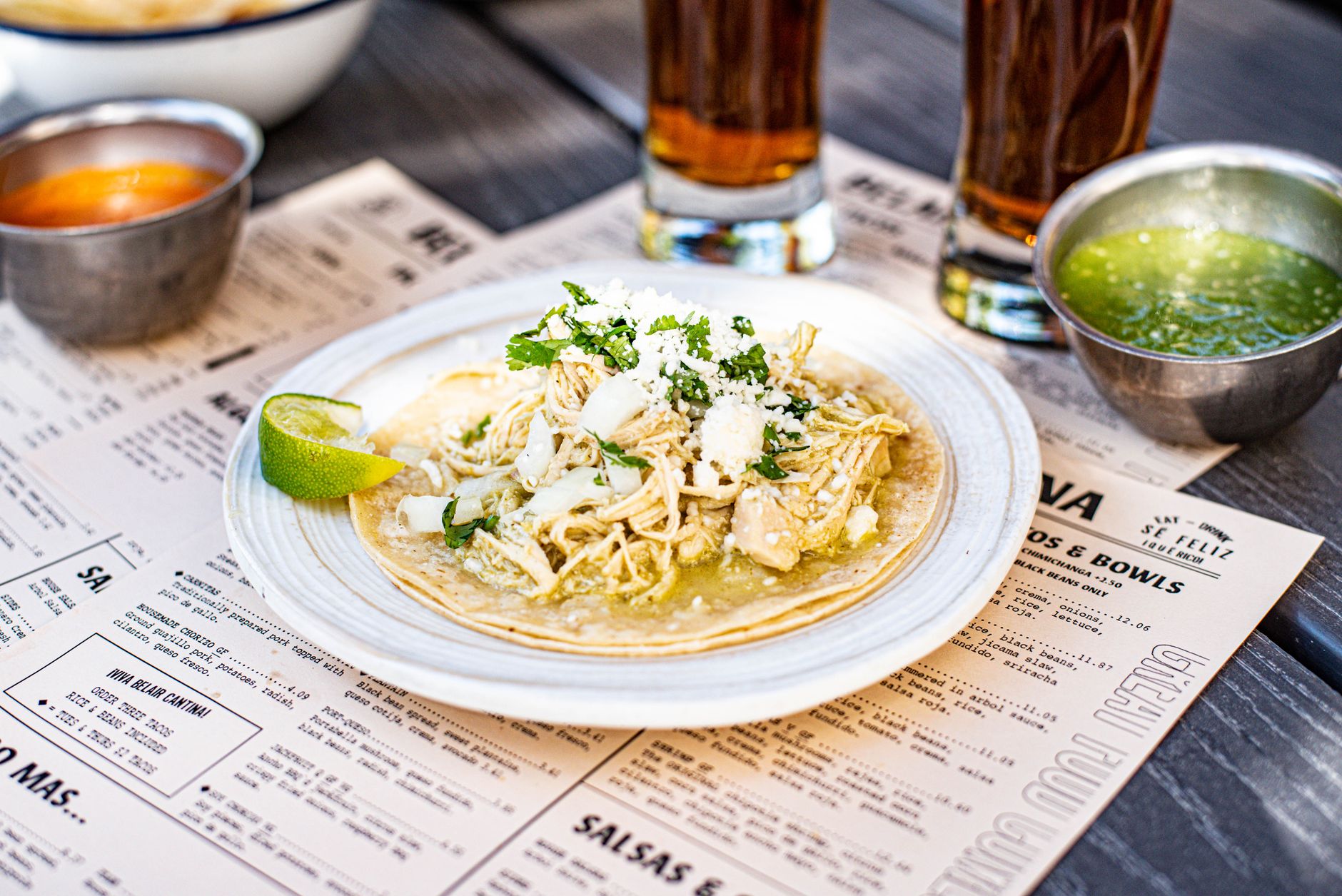 Rajas Con Queso Tacos