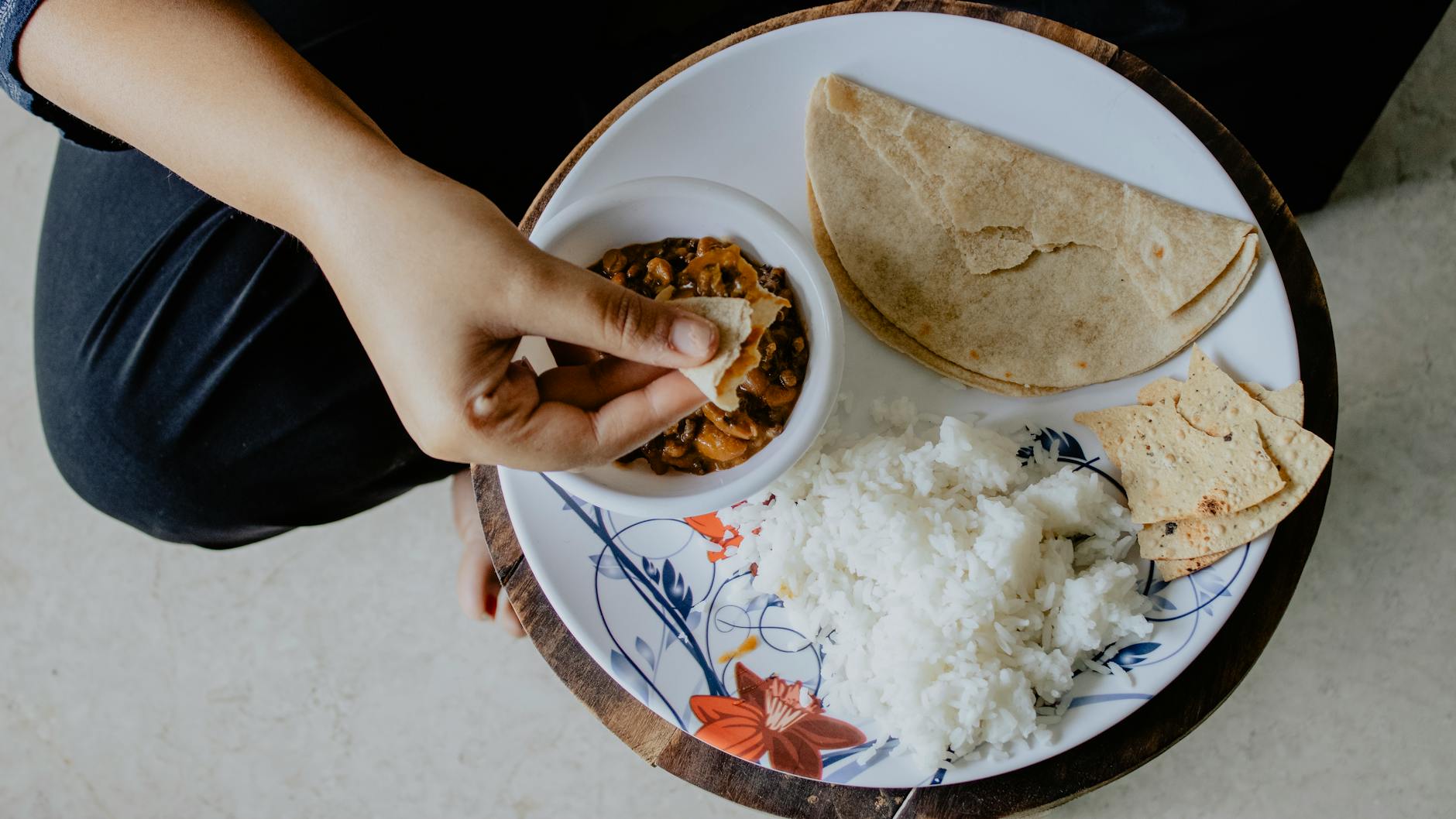 25-Min Rajma Masala with Rice & Roti
