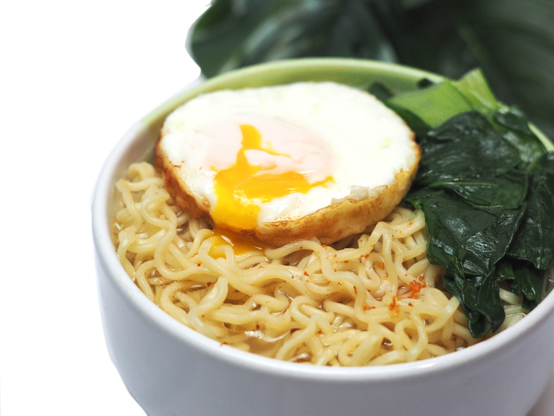 Ramyeon with Fried Egg & Bok Choy