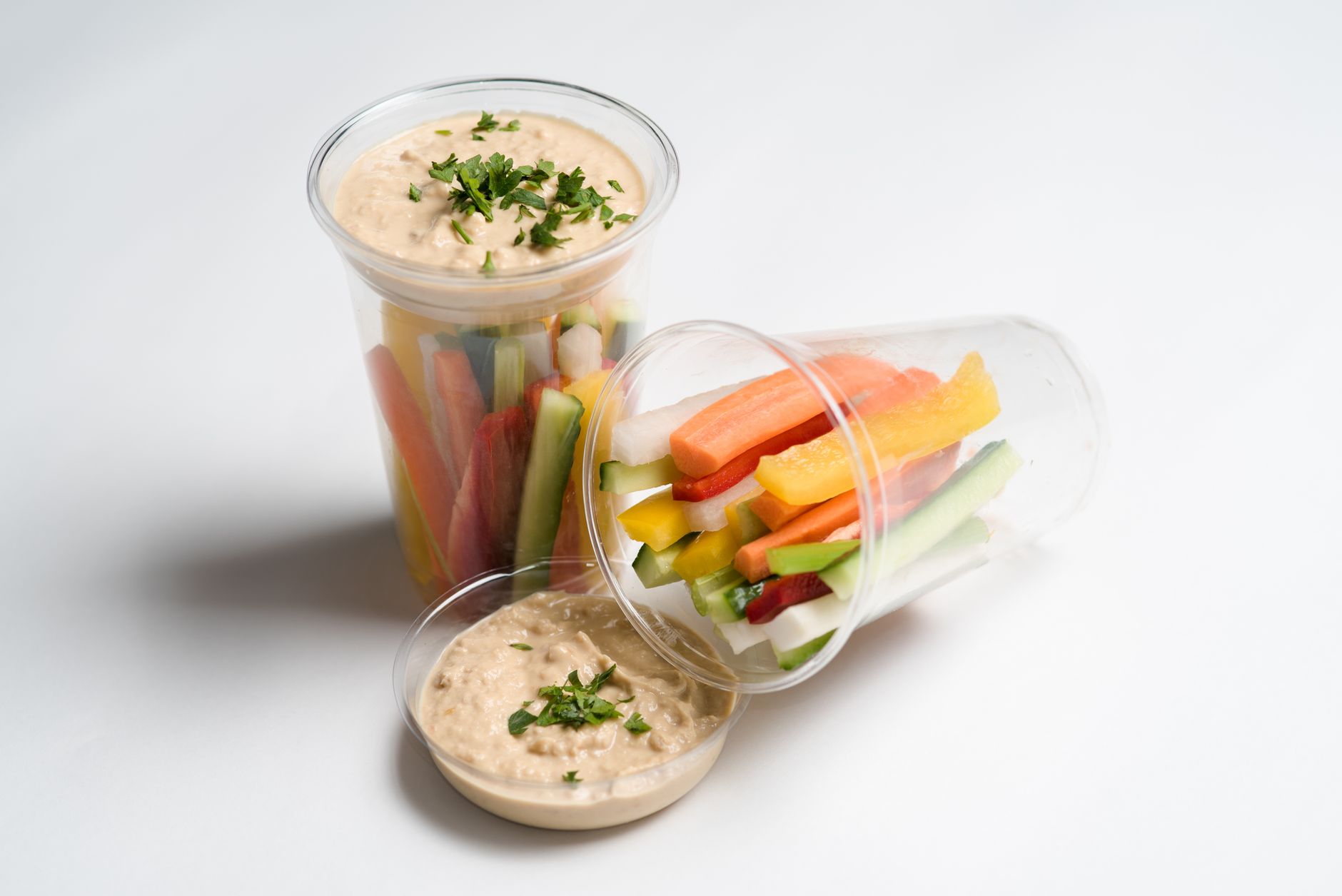 Ranch Cottage Cheese Dip with Veggie Sticks