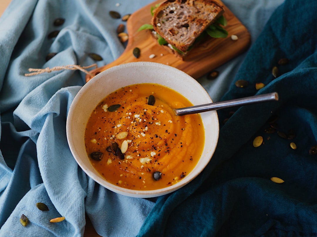Roasted Butternut Squash Soup with Sage & Thyme
