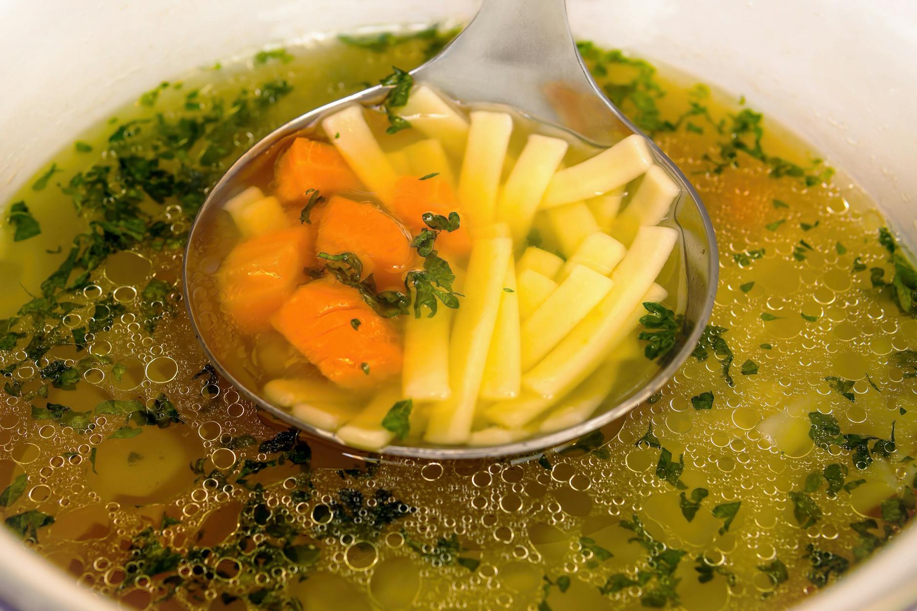 20-Min Rosół — Polish Chicken Noodle Broth