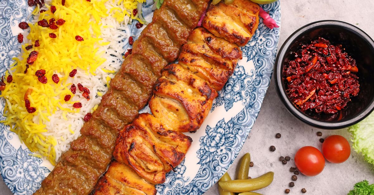 Saffron Chicken with Pomegranate Glaze