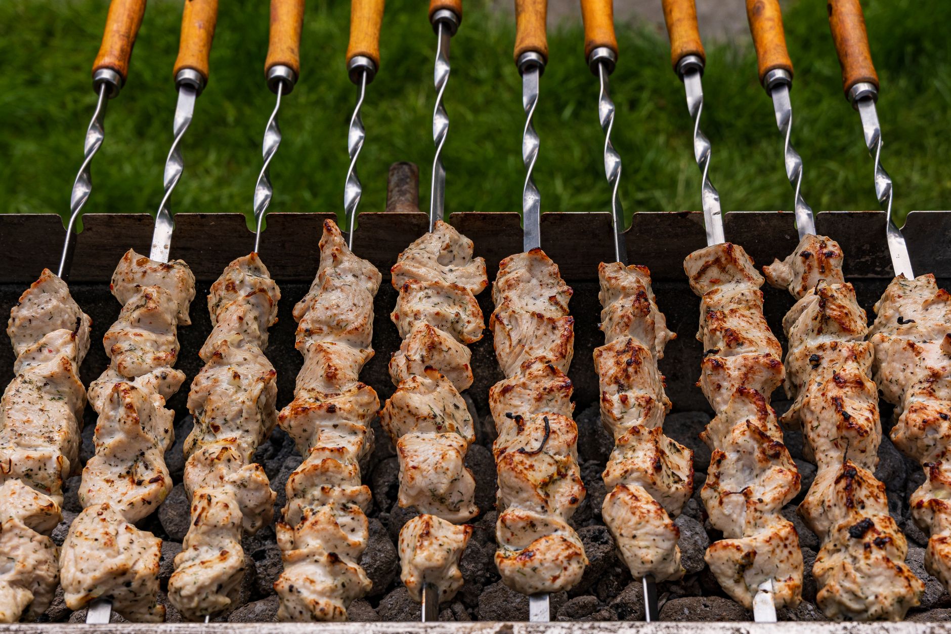 Saffron Chicken Skewers