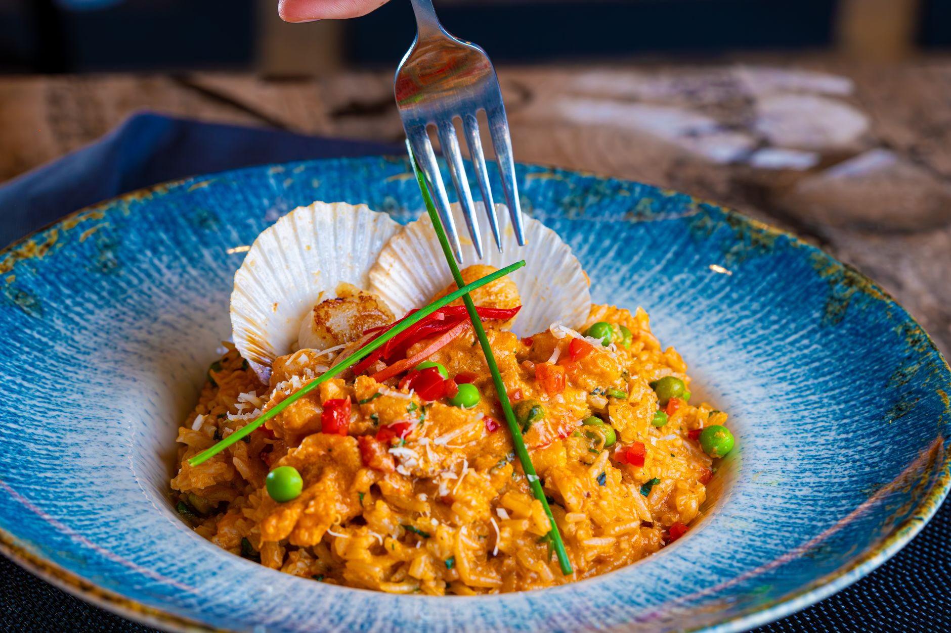 25-Min Saffron Seafood Risotto