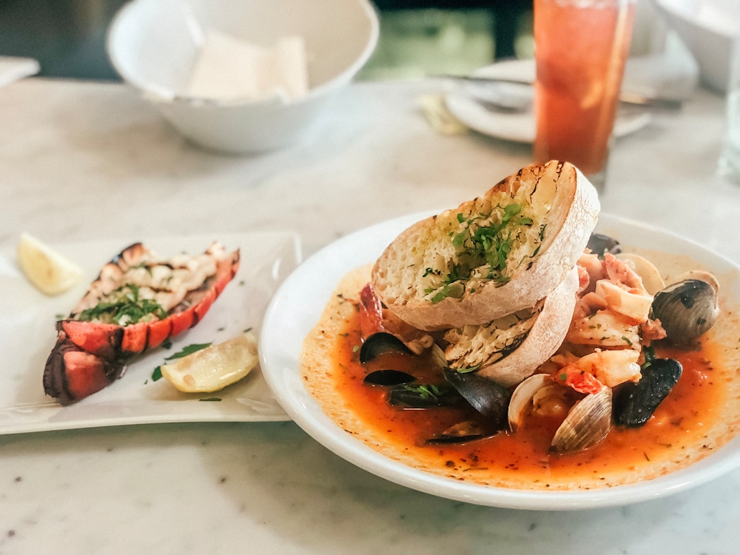 20-Min Saffron Seafood Stew with Garlic Bread