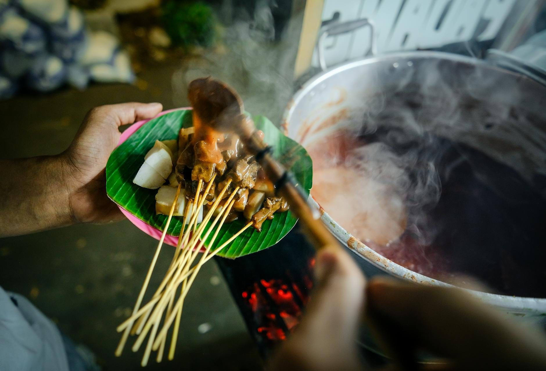 Sate Matang (Cooked Beef Satay)