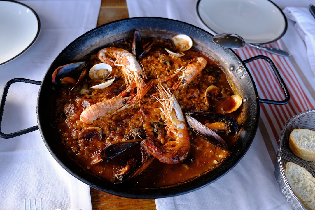 20-Min Seafood Paella with Saffron & Bread