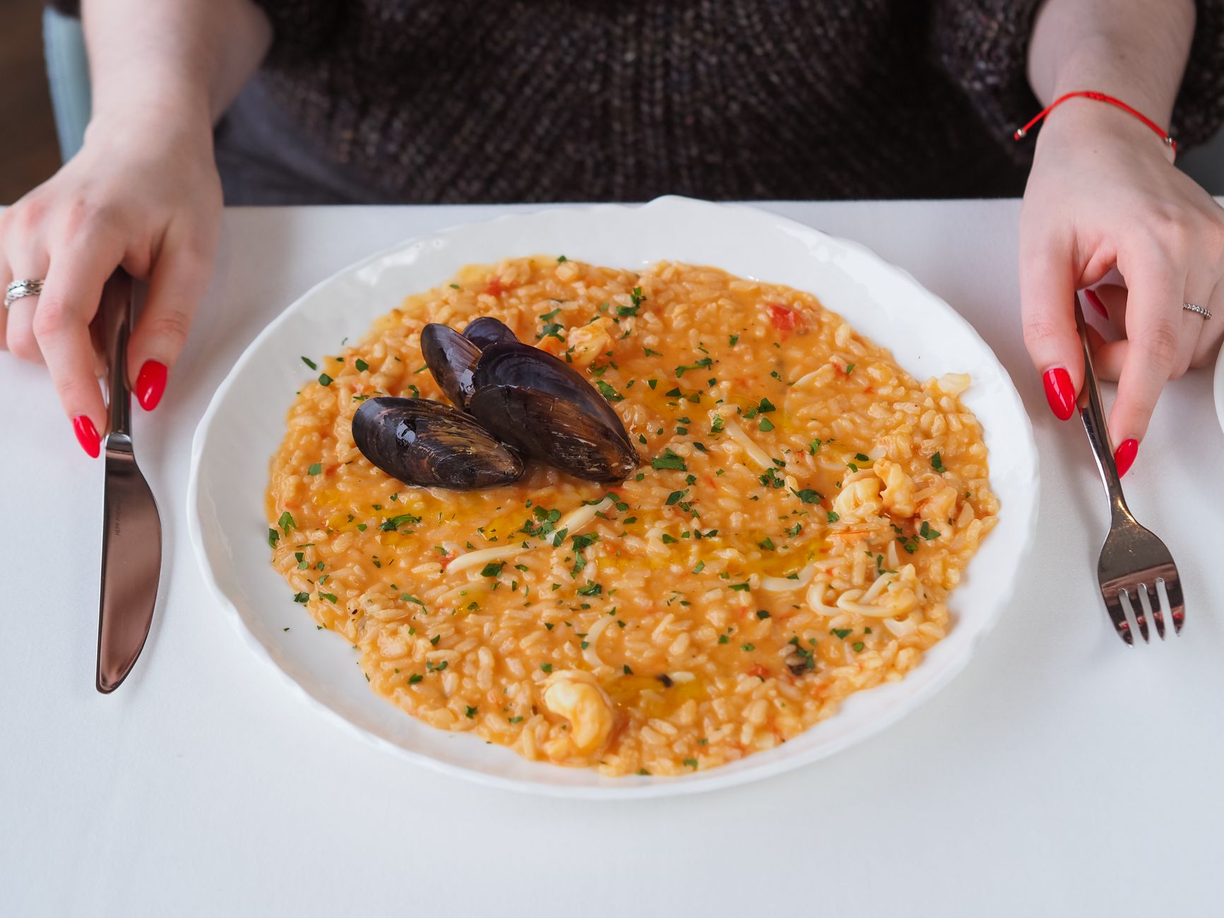 30-Min Seafood Saffron Risotto