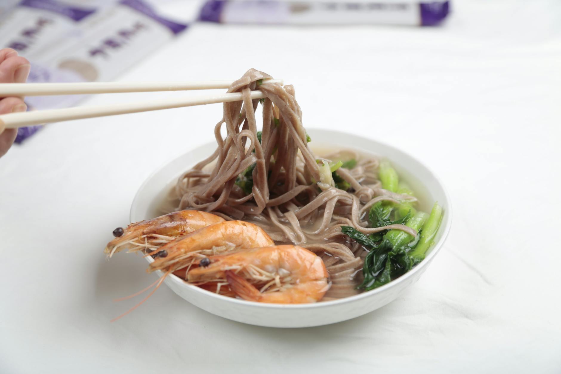 Sesame Ginger Shrimp Soba Bowl