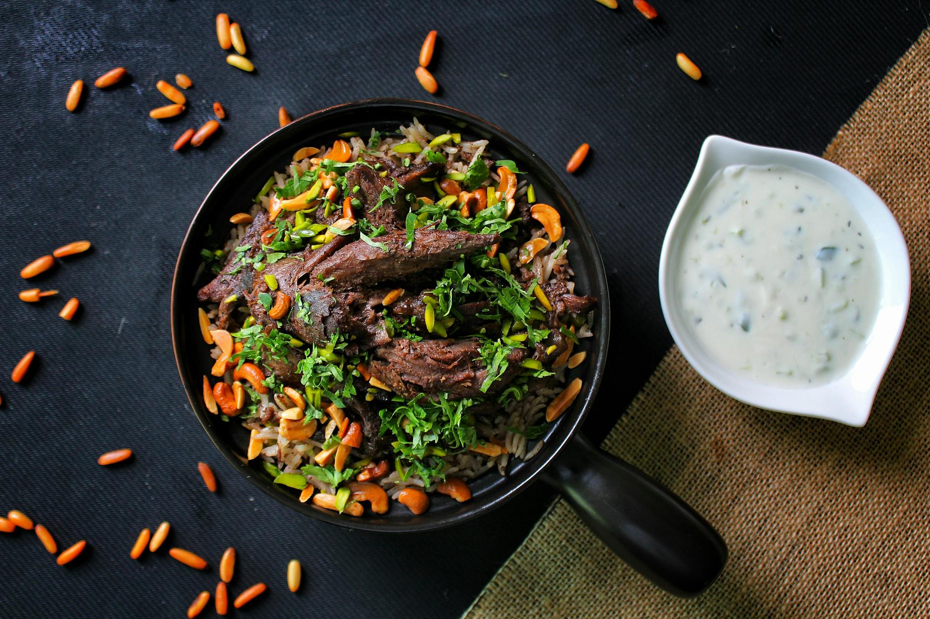 Shakrieh — Lamb & Yogurt Rice Bowl