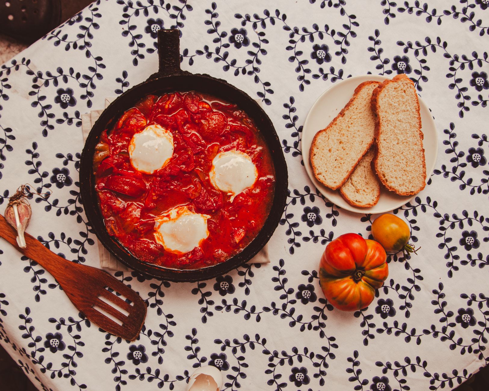 Shakshuka — Baked Eggs in Tomato Sauce